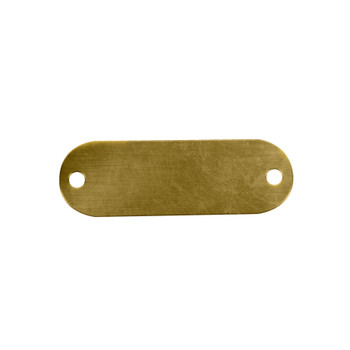 CH Hanson 43614, Tag-5/8"x2-13/16" Round Ends Brass 25pk_main