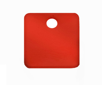 CH Hanson 43657, Tag-1-1/2" Square Anodized Aluminum Red 5pk_main