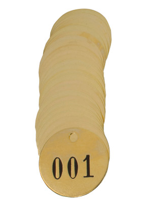 CH Hanson 40002, Tag-001-200 1" Round Brass 200pk_main