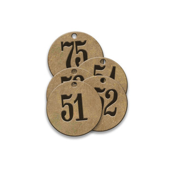 CH Hanson 40005, Tag-51-75 1" Round Brass 25pk_main
