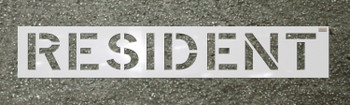CH Hanson 70330, Stencil-RESIDENT 6"x4" LDPE_main