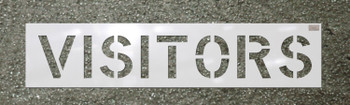 CH Hanson 70050, Stencil-VISITORS 6"x4" LDPE_main