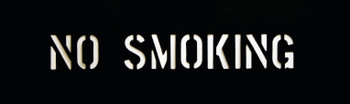 CH Hanson 12400, Stencil-NO SMOKING 2" Characters PVC_main