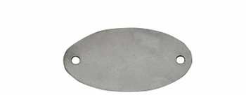 CH Hanson 41743, Tag-1"x1-7/8" Oval Stainless Steel 100pk_main