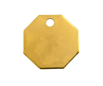 CH Hanson 42532, Tag-1-1/2" Octagon Brass 25pk_main