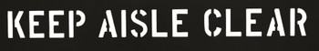 CH Hanson 12421, Stencil-KEEP AISLE CLEAR 3" Characters PVC_main
