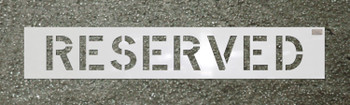 CH Hanson 70040, Stencil-RESERVED 6"x4" LDPE_main