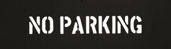 CH Hanson 12401, Stencil-NO PARKING 2" Characters PVC_main