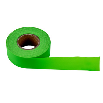 CH Hanson 17004, Flag Tape-150'x1-3/16"x4Mil Green Fluorescent_main