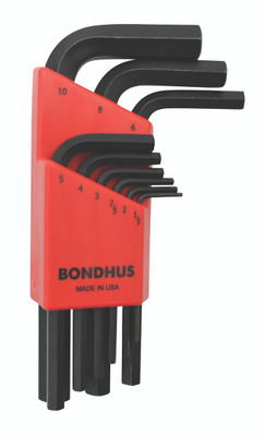 Bondhus 12299, Set 9 Hex L-Wrenches 1.5-10mm - Short_main