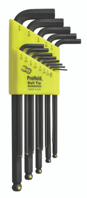 Bondhus 74937, Set 13 ProHold Ball End L-Wrenches .050-3/8"_main Bondhus 74937, Set 13 ProHold Ball End L-Wrenches .050-3/8"_main