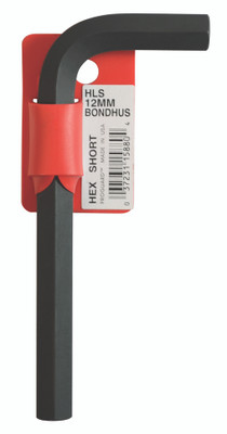Bondhus 15880, 12mm Hex L-Wrench - Short, 1 piece_main
