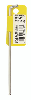 Bondhus 77008, 9/64" BriteGuard Stubby Double Ball End L-Wrench, 1 piece_main Bondhus 77008, 9/64" BriteGuard Stubby Double Ball End L-Wrench, 1 piece_main