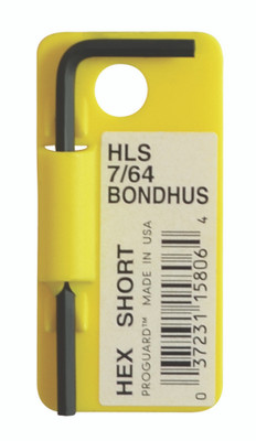Bondhus 15807, 1/8" Hex L-Wrench - Short, 1 piece_main