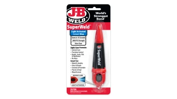 JB Weld 33301, SuperWeld Light Activated Glue, Applicator & Light - 5g