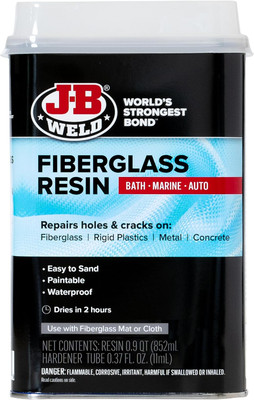 JB Weld 40122, Fiberglass Resin, 1 Quart JB Weld 40122, Fiberglass Resin, 1 Quart