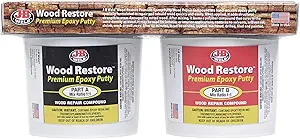 JB Weld 40007, Premium Wood Repair Epoxy, 32 oz Plastic Tub_main