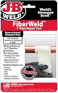 JB Weld 38248, FiberWeld Pipe Repair Cast Kit 2"x48"_main