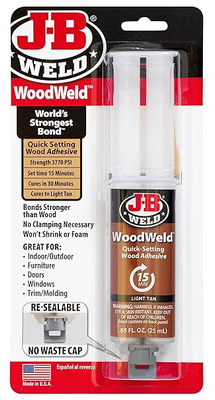 JB Weld 50151, WoodWeld, 25ml Resealable Syringe_main
