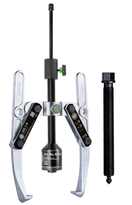 KUKKO 205-3-B, Heavy-duty, 2-arm puller with oscillating, height-adjustable puller legs and grease-hydr. spindle (tractive force up to 15 t), incl. mech. spindle_main