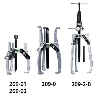 KUKKO 209-02, 3-armed lug puller "Economy" 230 x 190 mm with oscillating and height-adjustable puller legs_main
