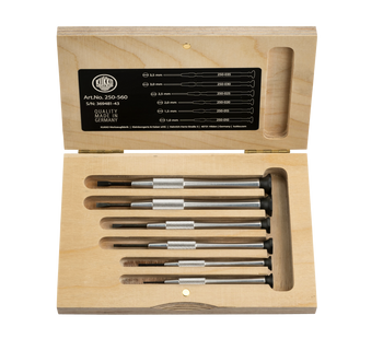 KUKKO 250-560, Watchmaker screwdriver set in wooden case_main