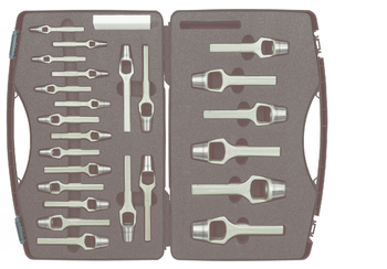 KUKKO 326-230, 24-piece Henkellocheisen set ⌀ {Total length of tools (set) [mm]} mm with plastic plate in plastic case_main
