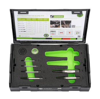 KUKKO 49-B, Screw extractor set, fine grooved, Ø 3-24 mm_main