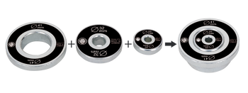 KUKKO 600-17, Universal Pressure Piece Set (3-piece) Ø 20, 32, 41 mm_main