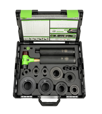 KUKKO 71, Bearing installation tool set made of steel, heavy-duty, for ball bearings with an inner diameter of 5-10 mm, outer diameter of 26 - 110 mm._main