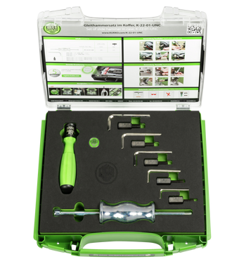 KUKKO K-22-01-UNC, Replacement sliding hammer in the case for UNC threads_main