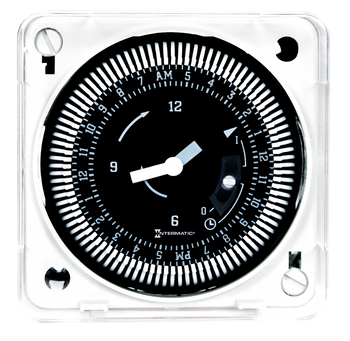 Intermatic MIL72EQTUZH-120, 24-Hour 120V Electromechanical Flush Mount Timer Module with Battery Backup and Manual Override, 15 Minute Intervals, 21A, SPDT_main
