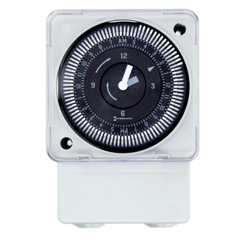 Intermatic MIL72ASTUZ-240, 24-Hour 208/240V Electromechanical Surface/DIN Rail Mount Timer Module, 15 Minute Intervals, 21A, SPDT_main