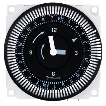 Intermatic FM1STUZ-24U, 24-Hour 24V Electromechanical Panel Mount Timer Module, 15 Minute Intervals, 21A, SPDT_main