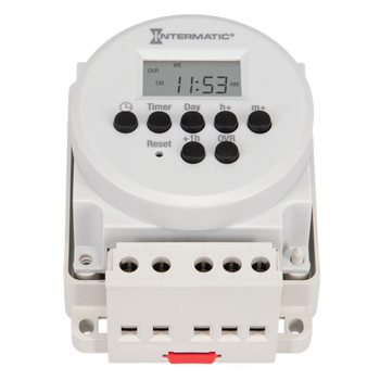 Intermatic FM1D20A-AV, 24-Hour or 7-Day 120-277 V Electronic Surface/DIN Rail Mount Module, 15 A, 20 Setpoint Programs, SPDT_main