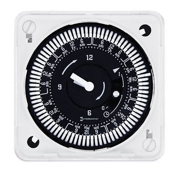 Intermatic MIL72EQWUZH-120, 7-Day 120V Electromechanical Flush Mount Timer Module with Battery Backup and Manual Override, 2 Hour Intervals, 21A, SPDT_main