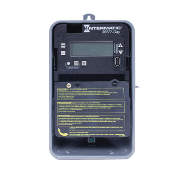 Intermatic ET2715CR, 7-Day/365 Day 1-Circuit Electronic Control, 120-277 VAC, SPDT, Outdoor Metal Enclosure_main