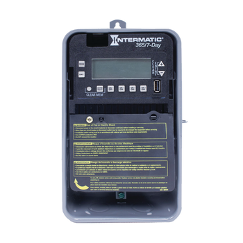 Intermatic ET2745CR, 7-Day/365 Day 4-Circuit Electronic Control, 120-277 VAC, 4-SPST/2-DPST, Outdoor Metal Enclosure_main