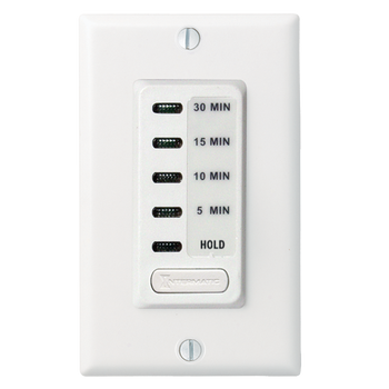 Intermatic EI200W, Electronic Countdown Timer, 120 VAC, 60 Hz, Preset Times 5,10,15,30 Minute, With Hold, White_main