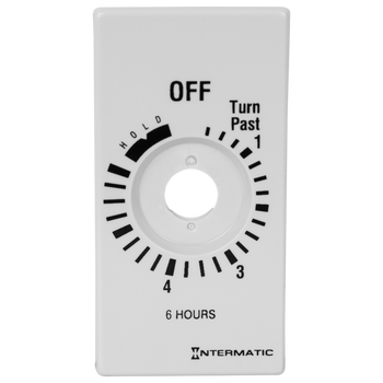 Intermatic 148FD5060, Plate for 6-Hr with HOLD, White (FD6HHW)_main