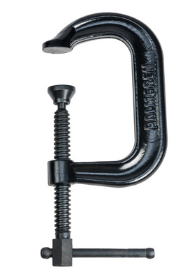 Palmgren 9629512, 4" Drop Forged Deep Throat C-Clamp W/ Black Oxide Spindle (400 Series)_main