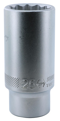 Wiha 33882 12 Point - 1/2" Drive Deep Socket 26.0mm_main