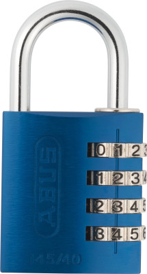 Abus 145/40 Blue, Combination Padlock,1 4/5in,Rectangle,Blue14543_main