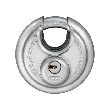 Abus 25EC/70 KA, Keyed Padlock, 3/4 in,Round,Silver26002_main