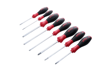 Wiha 30289 8 Piece SoftFinish Slotted and Phillips and Square Screwdriver Set_main