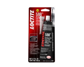 Loctite 598 RTV Black Silicone Gasket Maker, 80 ml Tube, 37519