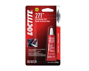 Loctite 271, Red High Strength Threadlocker, 6 ml Tube, 487232