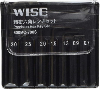 Fujiya 600MC-700S, WISE TOOLS, 600MC-700S, Hex Key Wrench set for Precision Work(0.72, 0.89, 1.27, 1.5, 2.0, 2.5, 3.0mm)_main