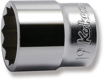 Koken 3405M-19 3/8 Sq. Dr. Socket 19mm 12 point Length 30mm