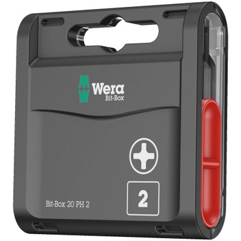 Wera 057750, Bit-Box 20 PH, PH 2 x 25 mm, 20 pieces